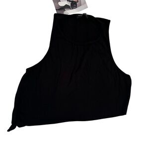 Naked Wardrobe Black Crop Top